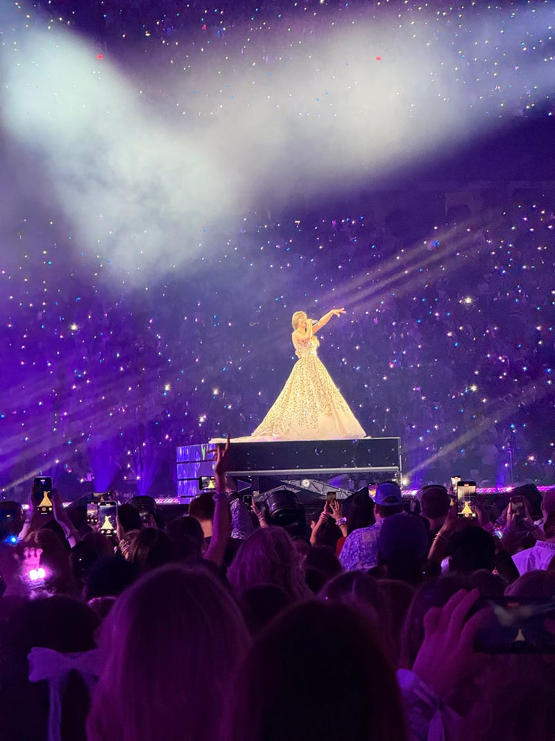 Taylor Swift performing at BC Place Stadium
