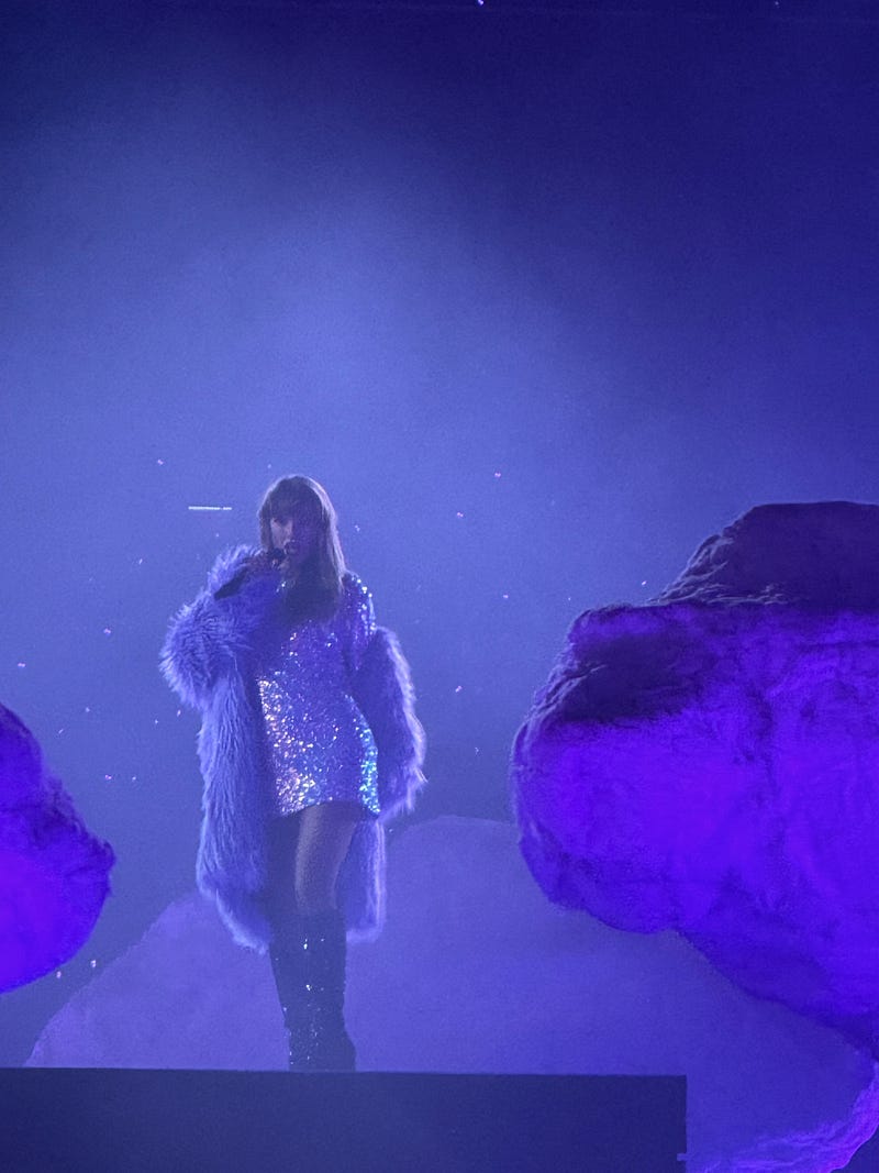 Taylor Swift on stage at BC Place Stadium