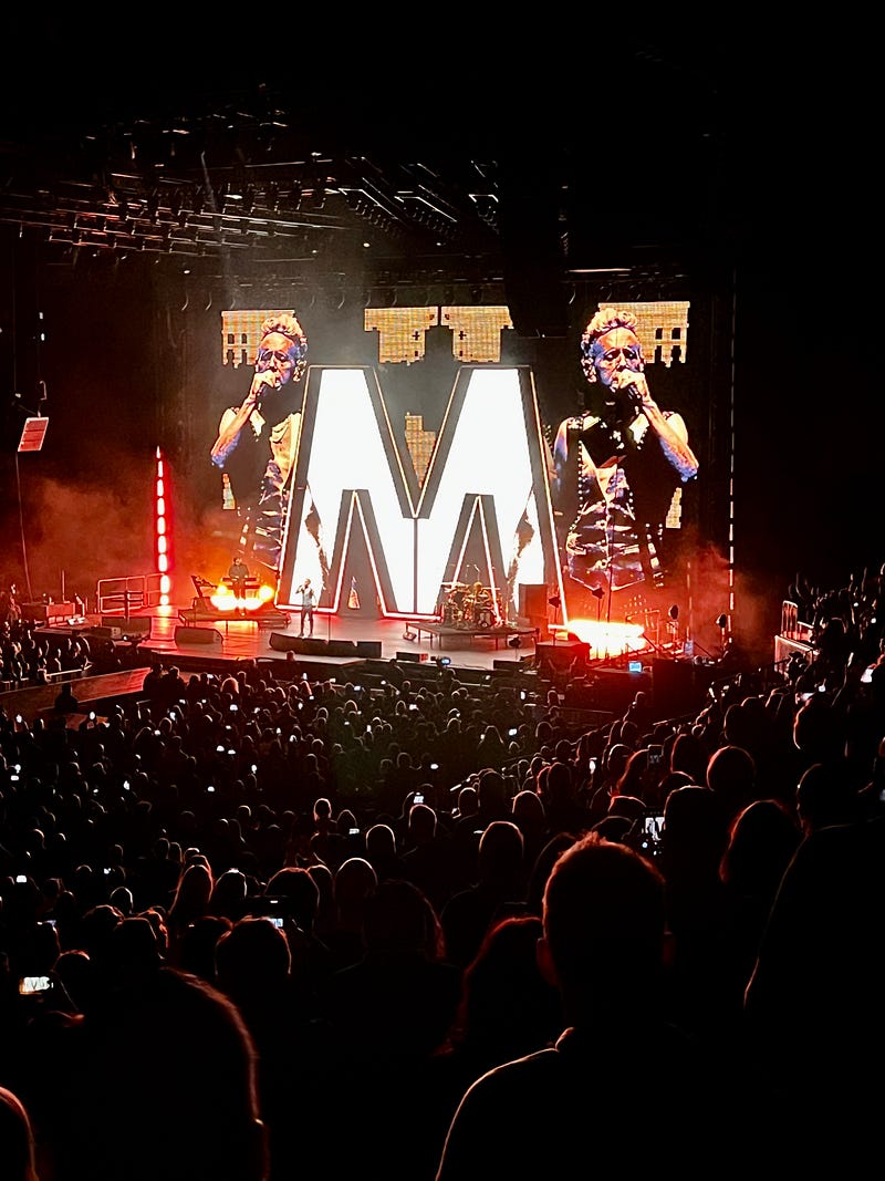 Depeche Mode performing at T-Mobile Arena Las Vegas